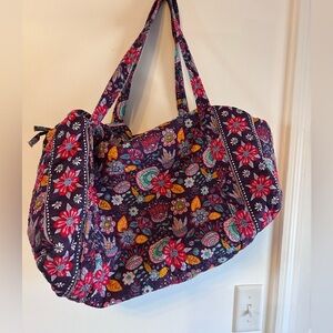 Unique Quilted Floral Patterned Duffel